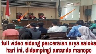 CEK FAKTA: Beredar Video Sidang Perceraian Arya Saloka dan Putri Anne, Amanda Manopo Terlihat Setia Mendampingi