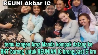 CEK FAKTA: Reuni Akbar Ikatan Cinta, Amanda Manopo Bahagia Bertemu Arya Saloka dan Kru di BKT