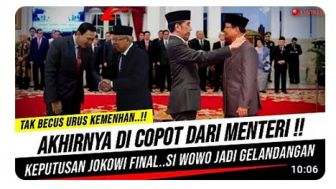 CEK FAKTA: Presiden Joko Widodo Mengganti Menteri Pertahanan karena Tidak Perform?