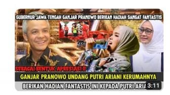 CEK FAKTA: Gubernur Jawa Tengah Ganjar Pranowo Berikan Hadiah Luar Biasa untuk Putri Ariani?