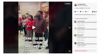 CEK FAKTA: Meninjau Perayaan Imlek, Menteri BUMN Erick Thohir Disangka Beribadah di Vihara?