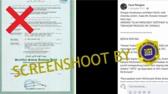 CEK FAKTA: Amerika Serikat Mencabut Sertifikasi Halal untuk Waralaba McDonald's dan Hidangan Cepat Saji Lainnya?