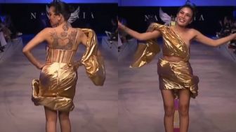 Tato Punggung Nikita Mirzani di Catwalk Jadi Sorotan: Nama Lolly Dihapus?