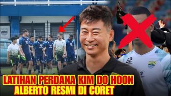 Gelar Latihan Perdana di Persib Bandung, Kim Do-hoon Langsung Coret Alberto Rodriguez, Benarkah?