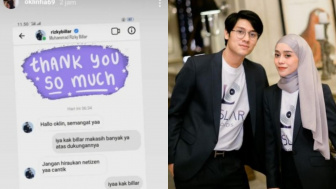 Beredar DM Rizky Billar Semangati Oklin Fia, Suami Lesti Kejora: Ngetik Sambil Makan Es Krim