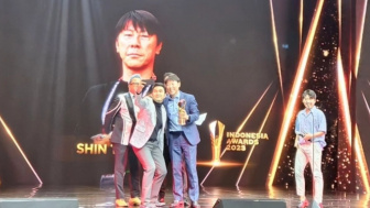 Hore! Coach Shin Tae-yong Terpilih Jadi Pelatih Terfavorit dalam Indonesia Awards 2023