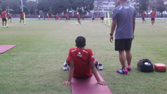 Timnas Indonesia Latihan Perdana Kualifikasi Piala Dunia 2026, Para Pemain Cedera Ikut Masuk Lapangan