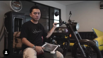 Donasi ke Palestina, Omesh Lelang Motor Royal Enfield Seharga Ratusan Juta Rupiah