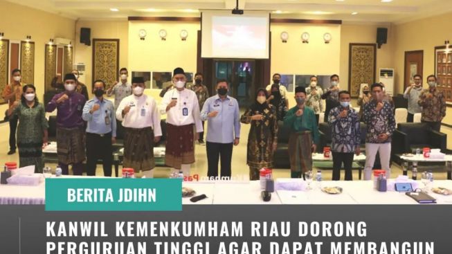 Kanwilkumham Riau Dorong Perguruan Tinggi Bangun dan Integrasikan JDIH