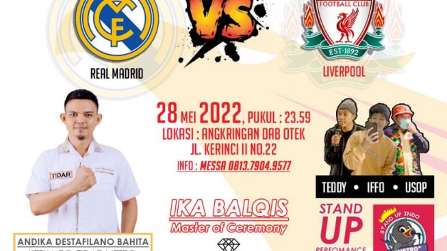 Tidar Metro Gelar Nobar Final Piala Champions