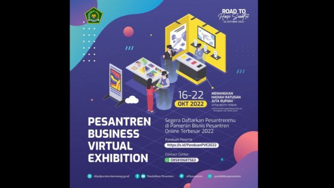 Sambut Hari Santri, Kemenag Gelar Pesantren Business Virtual Exhibition Berhadiah Ratusan Juta