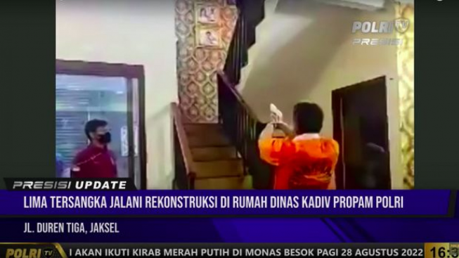 Adegan Penting Dalam Rekonstruksi Pembunuhan Brigadir J di Rumah Duren Tiga