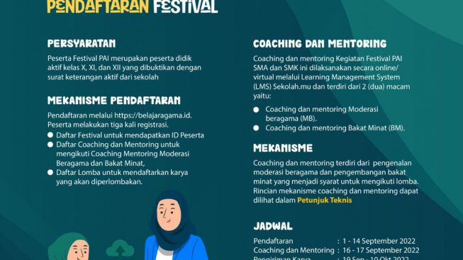 Dorong Penguatan Nilai-nilai Moderasi Beragama,Kemenag Gelar Festival PAI