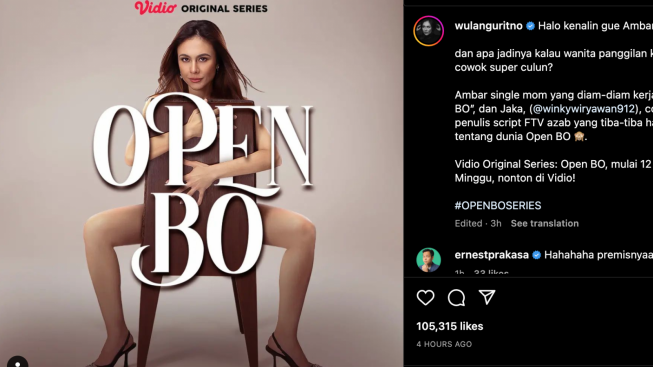 Wulan Guritno Unggah Foto Telanjang Cuma Ditutupi Kursi! Ada Tulisan Open BO