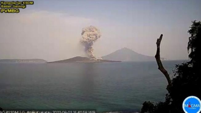 Anak Krakatau Erupsi, Lontarkan Lava Setinggi 350 Meter