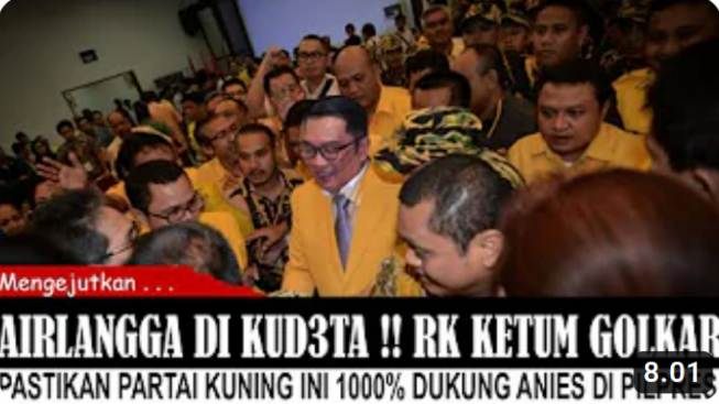 CEK FAKTA: Ridwan Kamil Ambil Alih Posisi Ketua Umum Partai Golkar, Benarkah?