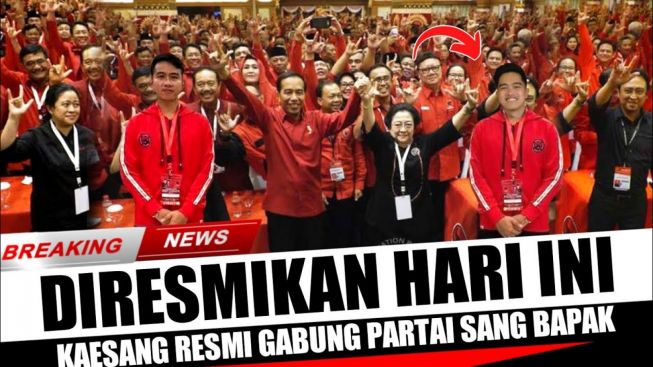 CEK FAKTA: Breaking News Kaesang Resmi Gabung PDIP untuk Ikuti Jejak Jokowi, Benarkah?