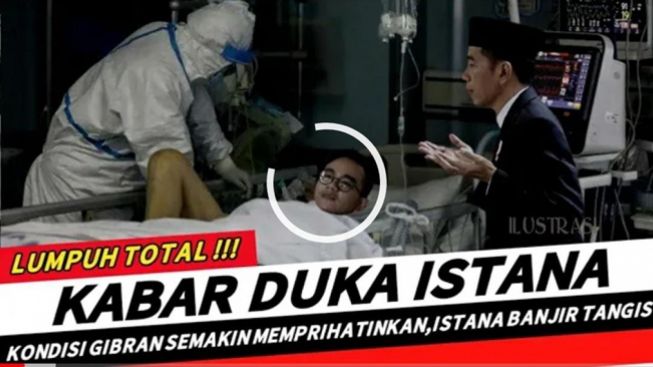 Cek Fakta Berita Duka Gibran Lumpuh Total Hingga Bikin Istana Banjir