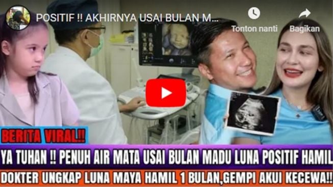 CEK FAKTA: Luna Maya Positif Hamil Usai Bulan Madu dengan Gading Marten, Benarkah?