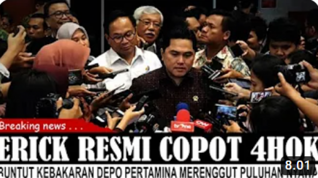 CEK FAKTA: Erick Thohir Copot Jabatan Ahok sebagai Komisaris, Buntut Kebakaran Depo Pertamina, Benarkah?