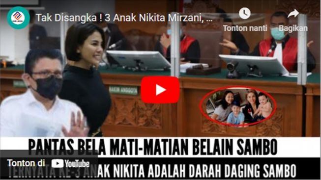 CEK FAKTA: Heboh 3 Anak Nikita Mirzani Ternyata Darah Daging Ferdy Sambo, Apa Benar?