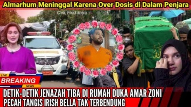 CEK FAKTA: Gagal Rehabilitasi, Ammar Zoni Meninggal Overdosis Narkoba di Penjara, Irish Bella Banjir Air Mata