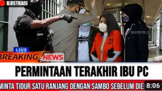 CEK FAKTA: Sebelum Eksekusi Hukuman Mati Ferdy Sambo, Putri Chandrawati Minta Tidur Sekamar