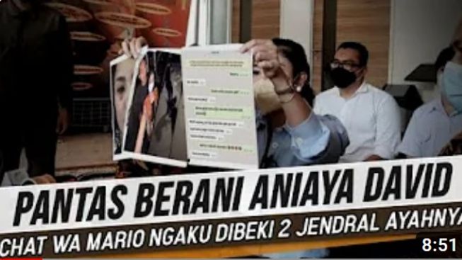 CEK FAKTA: Terungkap dari Bukti Chat, Mario Dandy Dibeking 2 Jendral Bayaran Rafael Alun