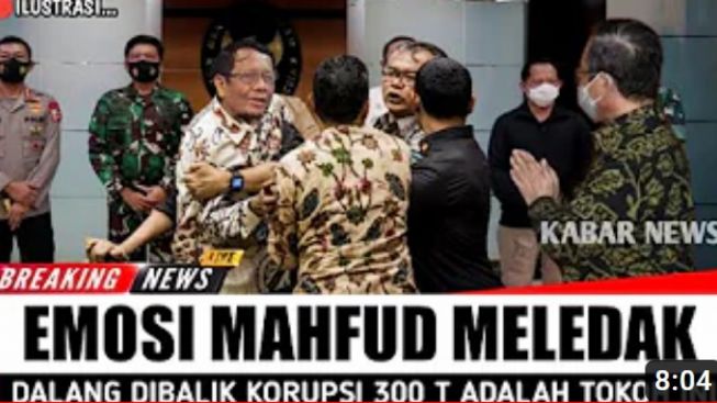 CEK FAKTA: Mahfud MD Ngamuk, Terungkap Dalang Korupsi Rp 300 T, Kaki Tangan Jokowi