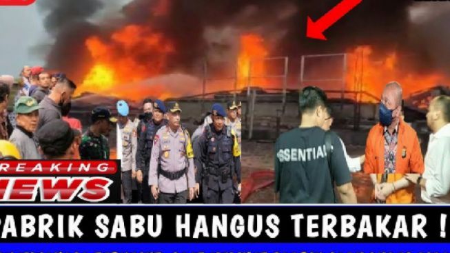 CEK FAKTA: Teddy Minahasa Tak Berkutik Melihat Pabriknya Terbakar