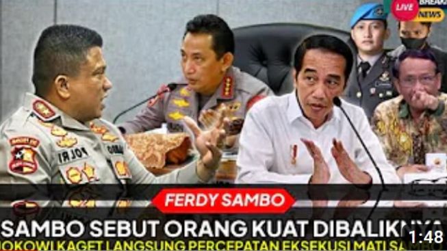 CEK FAKTA: Viral! Detik-detik Ferdy Sambo Ungkap Orang Kuat yang Selalu Lindungi Dia