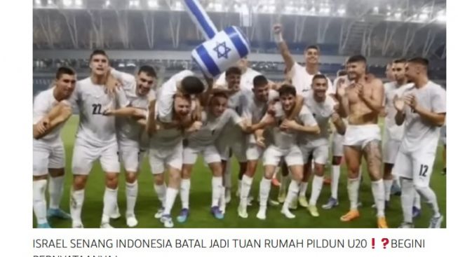 CEK FAKTA: Pelatih Israel Ungkapkan Rasa Senang Tidak Jadi Berlaga di Indonesia?
