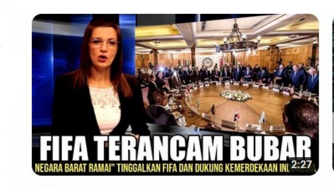 CEK FAKTA: Negara Barat Serukan Boikot FIFA dan Dukung Kemerdekaan Indonesia, Apakah Negeri Kita Masih Dijajah?