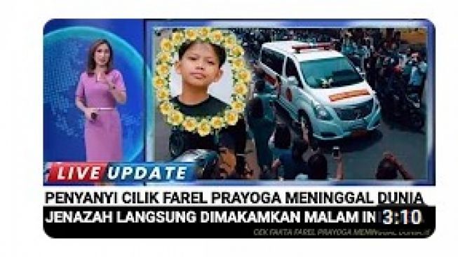 CEK FAKTA: Penyanyi Cilik Farel Prayoga Diberitakan Meninggal Dunia Sampai Dua Kali, Mengapa Getol Beri Kabar Ini?