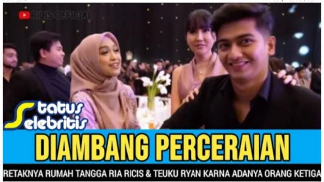 CEK FAKTA: Ria Ricis dan Teuku Ryan Akan Cerai Akibat Hadirnya Orang Ketiga?