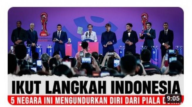 CEK FAKTA: Lima Negara Bisa Membuat FIFA Berkeringat Dingin karena Mengambil Langkah Seperti Indonesia?