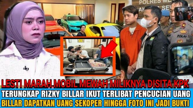 CEK FAKTA: Mobil Mewah Lesti Kejora Disita KPK, Rizky Billar Terbukti Bersalah Jadi Tersangka Kasus Pencucian Uang