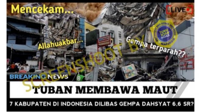 CEK FAKTA: Gempa Tuban Skala 6,6 SR Telah Sebabkan Tujuh Kabupaten di Indonesia Porak-Poranda