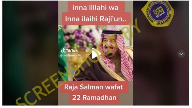 CEK FAKTA: Raja Salman Mangkat Saat Bulan Puasa Kemarin?