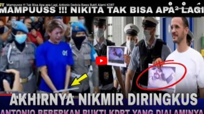 CEK FAKTA: Antonio Dedola Beberkan Bukti KDRT yang Dilakukan Nikita Mirzani?