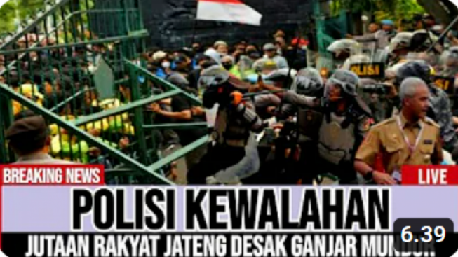 Cek Fakta: Jutaan Rakyat Jateng Desak Ganjar Pranowo Mundur. (Youtube)