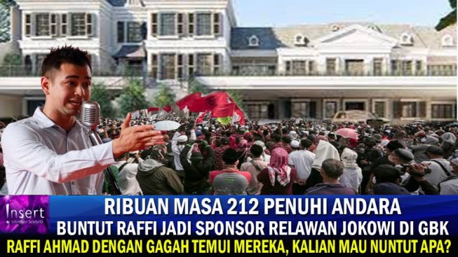 CEK FAKTA: Rumah Raffi Ahmad Diserbu Massa 212, Imbas Jadi Sponsor Relawan Jokowi