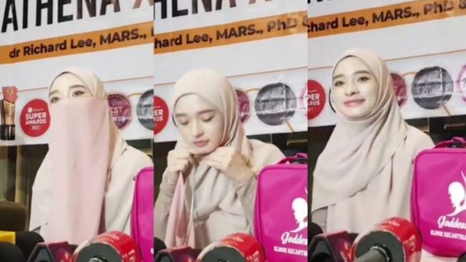 Kocak! Viral Jurnalis Ikut Kagum Lihat Wajah Inara Rusli usai Lepas Cadar, Kompak Ucap Masyaallah