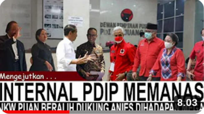 CEK FAKTA: Internal PDIP Memanas! Jokowi dan Puan Maharani Dukung Anies Baswedan di Pilpres 2024
