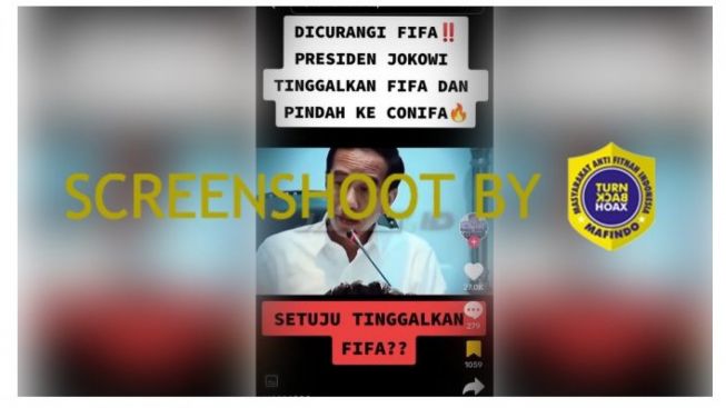 CEK FAKTA: Presiden Joko Widodo Menyatakan Sepak Bola Kita Kini Berhaluan ke CONIFA, Mengapa Bisa Begitu?