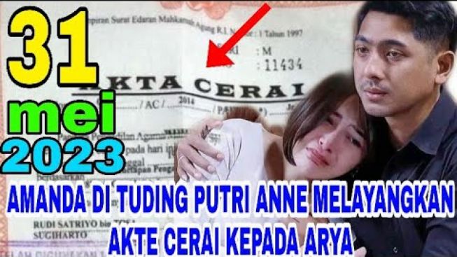 CEK FAKTA: Putri Anne Tuduh Amanda Manopo Jadi Penyebab Arya Saloka Layangkan Akta Cerai