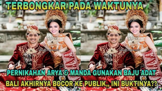CEK FAKTA: Arya Saloka dan Amanda Manopo Resmi Menikah Gunakan Baju Adat Bali