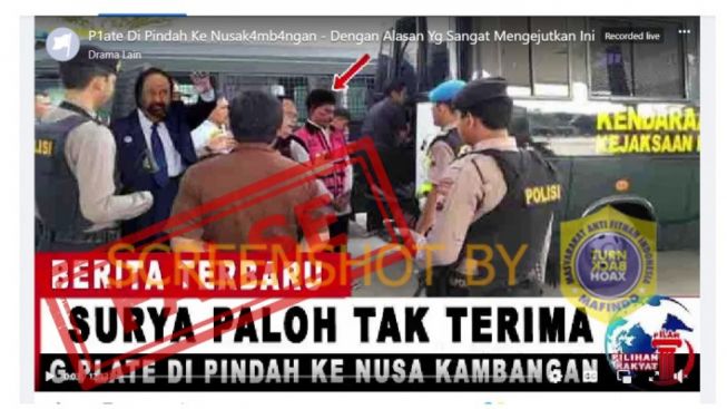 CEK FAKTA: Benarkah Johnny G Plate Dipindahkan ke Lapas Nusakambangan karena Alasan Ini?
