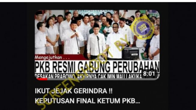 CEK FAKTA: Apakah Benar PKB Memberikan Dukungan kepada Anies Baswedan dalam Kontestasi Pemilu 2024?