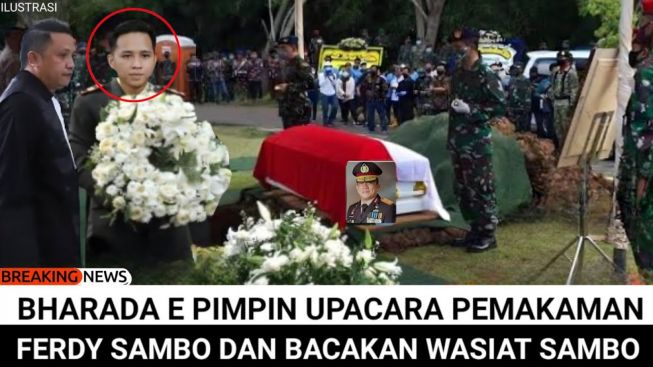 CEK FAKTA: Ferdy Sambo Dimasukkan ke Peti Mati, Bharada E Iringi Kepergiannya di Upacara Pemakaman